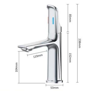 Robinet de lavabo et de douche de salle de bain moderne de luxe, à poignée unique, en alliage de zinc - Product Image 5