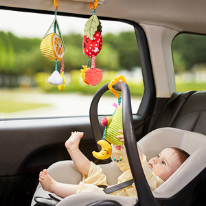 Tumama Enfants Fruits Hochet <span class=keywords><strong>Anneau</strong></span> Cloche Avocat Banane Orange <span class=keywords><strong>Fraise</strong></span> Bébé Poussette Mobile Jouets Suspendus Activité Dents Hochet Jouet - Product Image 3