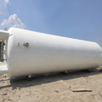 Tanque de Almacenamiento de Gas Inerte de Segunda Mano, Recipiente de Presión Industrial para Nitrógeno Líquido, Oxígeno y Argón, Interior de Acero Inoxidable, Exterior de Acero al Carbono