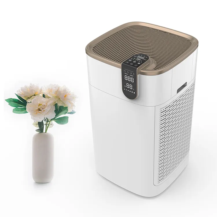 smart WIFI whole house floor standing air cleaner h13 hepa filter air purifier Anion 800m3/h CADR