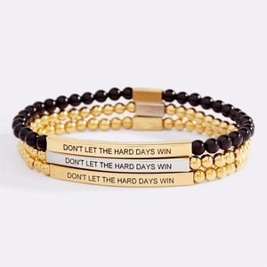 <span class=keywords><strong>Bracciale</strong></span> alla Moda in Vendita, Perline d'<span class=keywords><strong>Oro</strong></span> da 4mm con Ossidiana <span class=keywords><strong>e</strong></span> <span class=keywords><strong>Turchese</strong></span>, <span class=keywords><strong>Bracciale</strong></span> in Acciaio Inox per Donne, Logo Personalizzato al Laser - Product Image 1