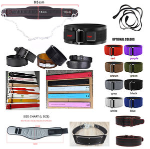 Cinturón de levantamiento de pesas de cuero con logo personalizado para hombre, soporte de espalda para fitness, sentadillas, levantamiento de pesas, powerlifting, anime, para envío directo - Product Image 5