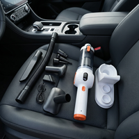 Aspirateur de voiture sans fil, aspirateur portatif à main pour le nettoyage de l'intérieur de la voiture avec plusieurs embouts