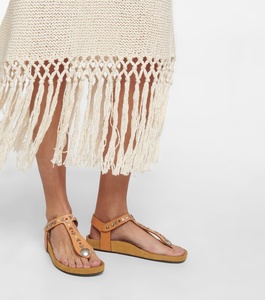 Blanco con flecos de algodón hasta la rodilla vestido personalizado moda señora elegante verano niñas Casual vestidos de mujer Vestidos de punto - Product Image 4