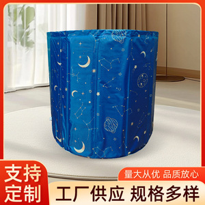 Bañera Plegable de Nailon de 70x80 cm para Adultos y Niños, Piscina para Baño de Cuerpo Completo - Product Image 4