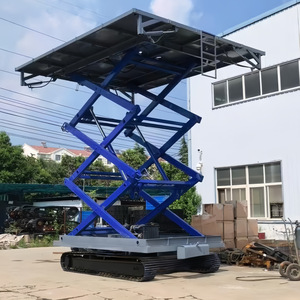 Plateforme élévatrice sur chenilles personnalisée Fukuzawa, élévateur à ciseaux électrique 380V pour travaux aériens en verger et projets photovoltaïques - Product Image 3