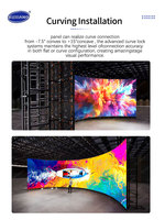 Pantalla LED de Video Curva Flexible a Todo Color 4K para Interiores/Exteriores de 500x500mm, IP65 Impermeable, con Garantía de 5 Años