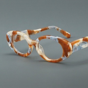 Nouvelle tendance Lunettes ovales vintage Danyang Spot Vente en gros Monture intégrale Tie-Dye Verres transparents Ajustement confortable pour la <span class=keywords><strong>myopie</strong></span> <span class=keywords><strong>et</strong></span> la <span class=keywords><strong>presbytie</strong></span> - Product Image 2