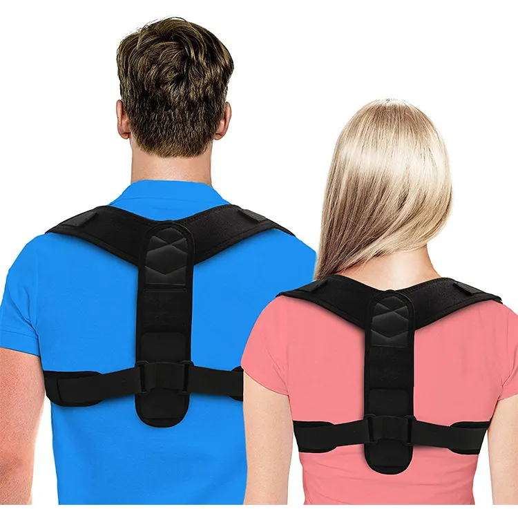 Adjustable Neoprene Smart Shoulder Back Support Posture Corrector Brace Belt For Men And Women