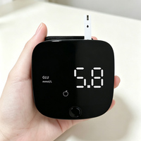 Moniteur de tension artérielle et de glycémie 2-en-1 à faible coût, numérique LCD, type poignet, rechargeable, avec bandelettes de test, pour soins de santé à domicile