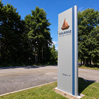 Panneaux publicitaires personnalisés de haute qualité avec logo, signalétique LED de qualité, boîtes lumineuses de signalisation directionnelle