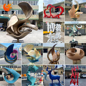 Sculpture d'athlète sportive en acier inoxydable découpée sur mesure, peinte sur mesure, directement de l'usine, pour projets mondiaux - Product Image 4