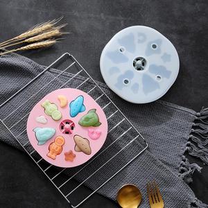 M61764 Molde de silicona para pudín de <span class=keywords><strong>arroz</strong></span> y pasteles al vapor <span class=keywords><strong>con</strong></span> tapa, para complementos alimenticios infantiles y galletas de bebé, <span class=keywords><strong>con</strong></span> diseño de dibujos animados - Product Image 3