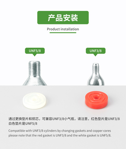 Dùng một lần <span class=keywords><strong>CO2</strong></span> chai đặt cho bể cá nhỏ trên bàn điều chỉnh từ 12g-95g <span class=keywords><strong>CO2</strong></span> chai - Product Image 3