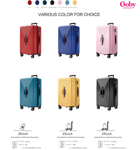 고비 런던 럭셔리 여행용 캐리어 수하물 TSA 잠금장치 대용량 알루미늄 프레임 무소음 유니버셜 휠 디자이너 러기지 세트 - Product Image 6
