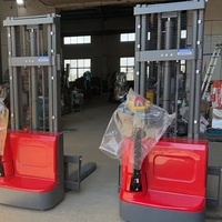 Type électrique chariots élévateurs gerbeurs meilleur prix 1tonne 1.5T 2T 1.6M plein électrique bon prix bleu jaune rouge vert couleur