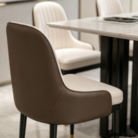 Table à manger YOULEFAN moderne, luxe léger, écologique, durable, en pierre frittée, base en métal noir, grande taille, pour bureau, hôtel, villa