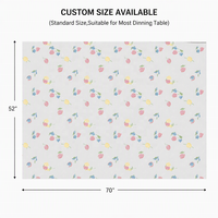 Nappe de pique-nique décorative florale pour enfants, nappe en plastique imprimée sur mesure, jetable et imperméable
