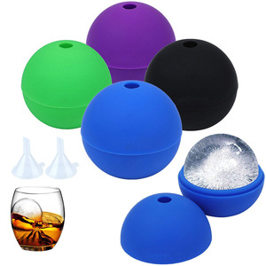 Moule à Glaçons Géants en Silicone de 2,5 Pouces pour Amateurs de Whisky, Bac à Glaçons à Fusion Lente pour Bar à Domicile et Cadeau - Product Image 1