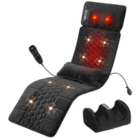 Coussin de massage vibrant électrique Shiatsu avec airbag et 10 modes, portable pour le cou, la taille et le dos, pour lit, canapé ou fauteuil inclinable