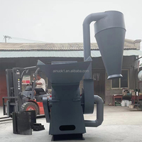 Broyeur à marteaux pour la fabrication de sciure de bois avec cyclone / déchiqueteuse de déchets de bois pour produire de la sciure