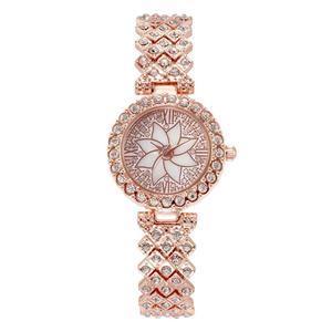 Reloj de Pulsera de Cuarzo de Lujo para Mujer con Diseño de Flor Geométrica y Diamantes, Correa con Incrustaciones de Piedras, Estilo Fashion <span class=keywords><strong>Ice</strong></span> Out - Product Image 5