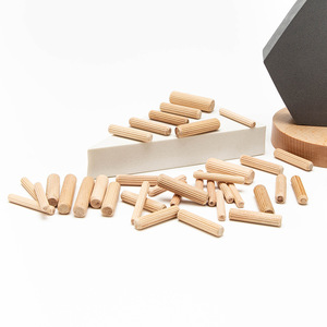 Conector de Muebles con Punta de Corcho, Grano Recto Diagonal, Espiga Sólida, Clavo de Madera de Loto, Perno de Madera de Eucalipto, Piezas de Muebles de Madera - Product Image 2