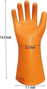10 20 30 Kv gants isolants en caoutchouc pour le travail novax gants isolants en caoutchouc classe 4 gants pour hommes - Product Image 2