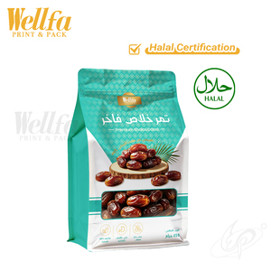 Sacs en plastique personnalisés pour dattes Khalas, 250g 500g, qualité alimentaire, haute barrière, Doypack blanc en PE avec fenêtre transparente, fond plat - Product Image 5