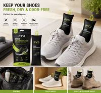 Sachets désodorisants réutilisables en charbon de bambou pour chaussures, déshumidifient et éliminent les odeurs pour chaussures de ski, chaussures de sport, personnalisation disponible