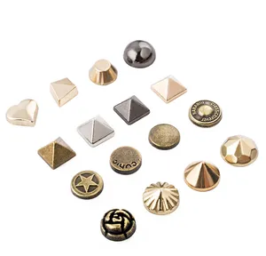 Đinh Tán Hình Nấm Mũ Đôi Kim Loại Đồng Thau Tùy Chỉnh Quần Jean Thời Trang Nút Bấm Đầu Đinh Tán May Mặc - Product Image 1