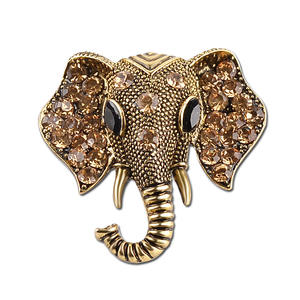 Custom Accessories Elephant Animal Fancy <strong>Vintage</strong> Luxury Brooches for Women Jewelry Gifts - Product Image 2
