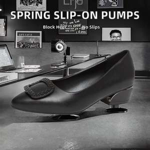 Escarpins à talons aiguilles 10 cm pour femme, chaussures habillées de bureau - Product Image 2