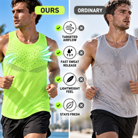 Vente en gros de débardeurs d'entraînement ultra légers pour hommes, débardeurs de sport sans manches de haute qualité, livraison rapide directe d'usine