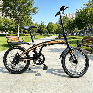 Bicicletta Pieghevole da Montagna in Acciaio al Carbonio da 20 Pollici, 6 Velocità, Telaio Rigido, Freno a Disco, <span class=keywords><strong>per</strong></span> Adulti, Uso Urbano - Product Image 5