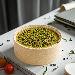 Boîte de rangement en <span class=keywords><strong>bois</strong></span> sculpté biodégradable pour gâteaux, fromages, figurines, décoration de table jetable pour la maison - Product Image 6