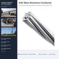 Conducteur en aluminium étiré à froid AAC 1350-H19 ASTM B231 IEC, fil nu torsadé pour ligne électrique basse tension à courtes portées