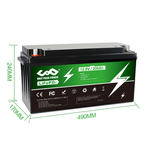 แบตเตอรี่สำรอง100ah200ah lifepo4Battery ที่มีประสิทธิภาพสูง250W-1500W ความจุขนาดใหญ่ - Product Image 6