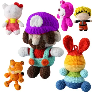 Custom Cartoon Movie Character Handmade Crochet Knitted Amigurumi Toys for Kids Gifts Kawaii Mari Kitting Stuffed Dolls