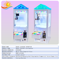 En gros, Machine à grappins d'arcade à monnayeur, modèle Mini Maison de Luxe, pour peluches et jouets fantaisie, 2 grappins, avec accepteur de monnaie, BAOYU, Garantie 1 an