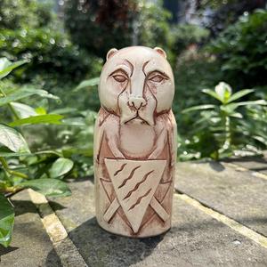 Vichinghi nordici ornamenti in resina WJB34 altare statua giardino esterno decorazione per la casa imitazione norvegese mitico legno artigianato