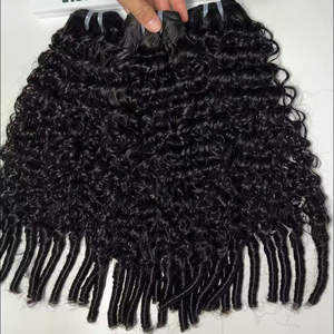 Full Ends Eurasian <b>Curly</b> Bundles Raw Virgin Human Hair Silky Texture Double Drawn Bouncy <b>Curly</b> Hair <b>Extensions</b> No Dry Ends - Product Image 1