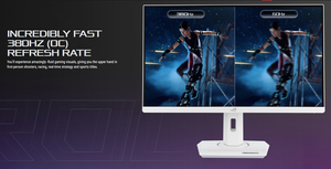 Strix XG259QNS-W Gaming Monitor 24.5-Inch FHD 380Hz Fast 1ms GTG G-SYNC Compatible HDR10 White Esports Display - Product Image 4