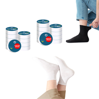 Chaussettes de compression minces respirantes en gros d'usine chaussette décontractée jetable pour les voyages de printemps