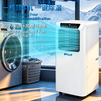 Climatiseur portable 220V 9000 BTU avec prise UK EU AU, ventilateur de refroidissement, fonction déshumidificateur et télécommande