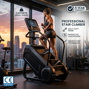 Máquina de <span class=keywords><strong>Ejercicio</strong></span> Multifuncional de Acero Inoxidable Eléctrica Langmai LM-1001 para Uso Comercial, Simulador de Escaleras - Product Image 1