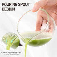 Ensemble de chawan matcha en verre d'usine de marque boîte personnalisée bol à matcha en verre japonais avec logo
