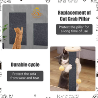 Tapis à gratter pour chat EUR PET, style moderne, robuste, auto-adhésif, résistant à l'usure, antidérapant, multi-usages