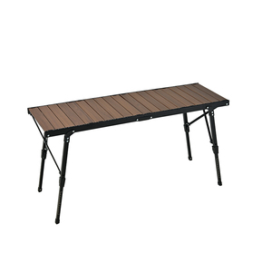 Barbecue pliant léger en aluminium IGT, pour la cuisson en extérieur, hauteur réglable, table de camping pliable en métal avec réchaud - Product Image 2