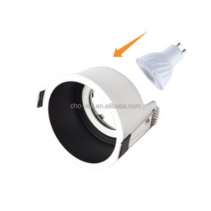 Cadre de lumière encastré anti-éblouissement LED Spot douille réglable GU10/MR16/11 porte-ampoule montage plafond vers le bas luminaire - Product Image 2